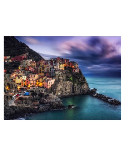 Puzzle Enjoy de 1000 piese - Manarola at Dusk, Cinque Terre, Italy - 2